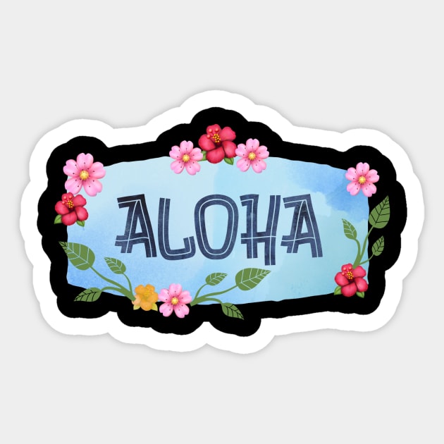 Aloha Sticker by ArtisticEnvironments